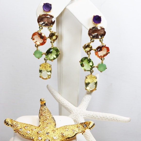 Duchess of Windsor Carolee Chandelier Earrings - Picture 5 of 16